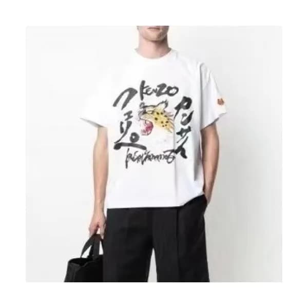 [겐조]Kenzo 2021 Mm/Wm Tiger Cotton Short Sleeved Ts… - 1