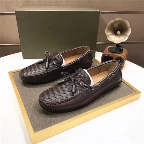 Bottega Veneta 2021 Men's Leather Loafer,BVS03… - 1