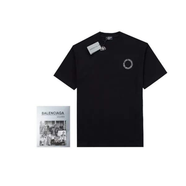 Balenciaga Mm/Wm Logo Cotton Short Sleeved Tshirt… - 1