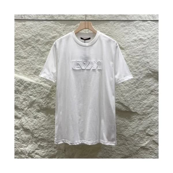 Louis vuitton Mm/Wm Logo Short Sleeved Tshirts Wh… - 1