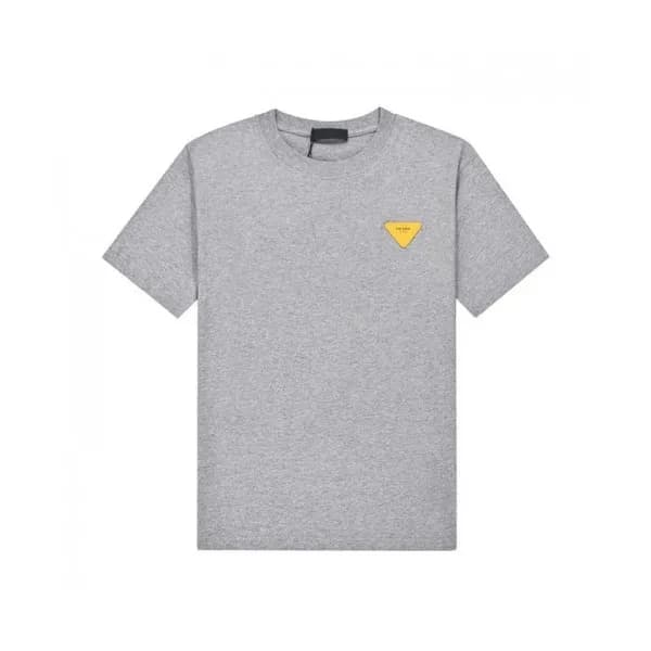 Prada Mm/Wm Basic Logo Short Sleeved Tshirts Gra… - 1