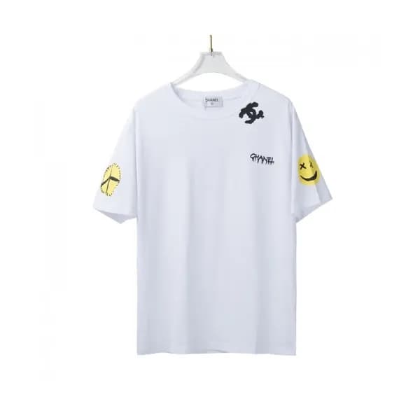 Chanel Mm/Wm 'CC' Logo Cotton Short Sleev… - 1
