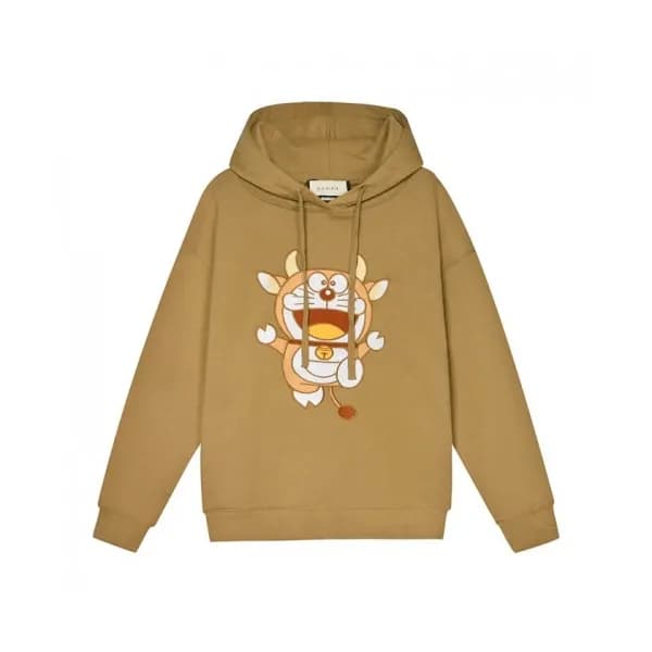 Gucci Mm/Wm Logo Casual Hoodie Camel - 구찌 2021 남/… - 1