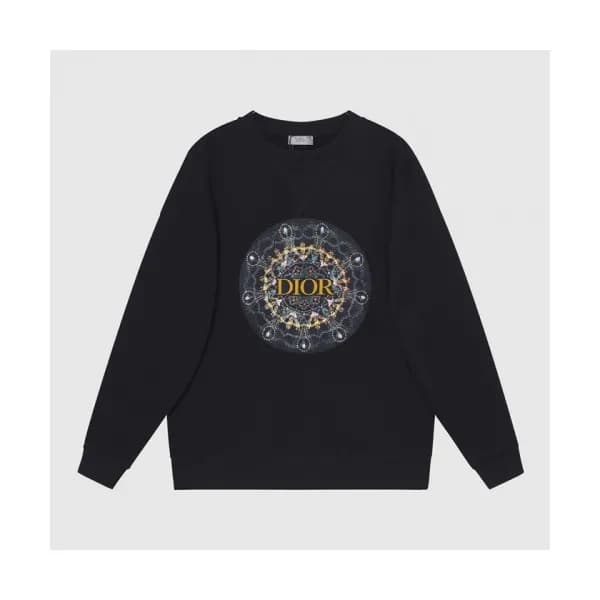 Dior Mens Retro Logo Tshirts Black - 디올 2021 남성 레… - 1