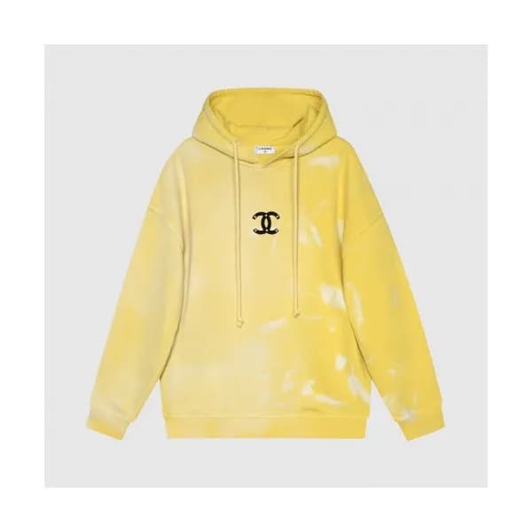 Chanel Mm/Wm Logo Oversize Cotton Hoodie Yellow -… - 1