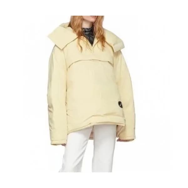 WELLDONE Mm/Wm Retro Logo Down Jackets Ivory - 웰던… - 1