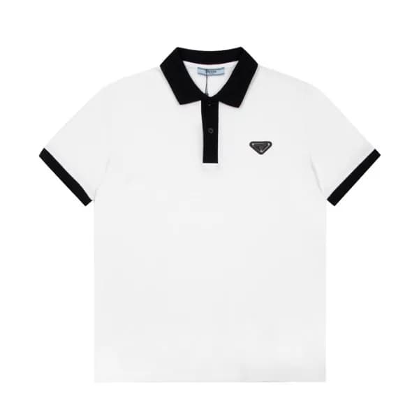 프라다 남성 화이트 폴로 반팔티 - Mens White Tshirts - Pra02646x - 1