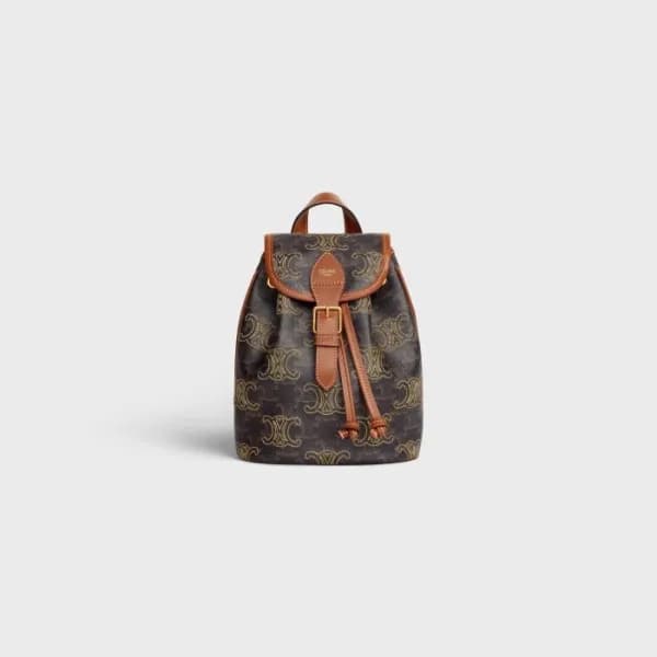 셀린느 여성 로고 블랙 백팩 - Womens Black Back Pack - cel0352… - 1