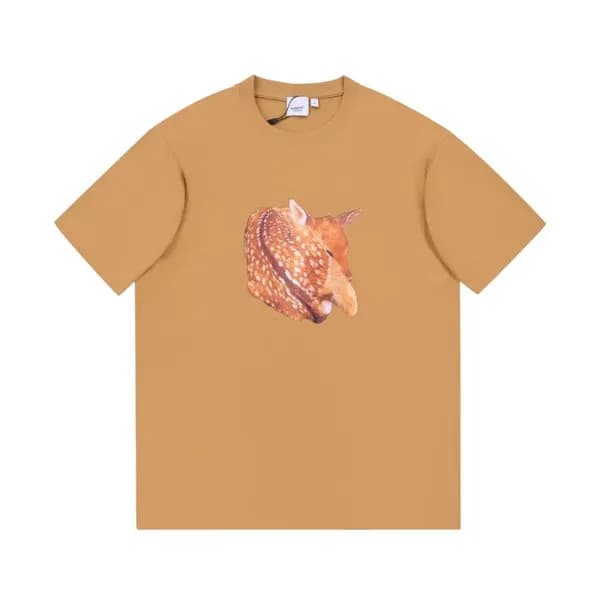버버리 남성 카멜 크루넥 반팔티 - Mens Camel Tshirts - Bur04337x - 1