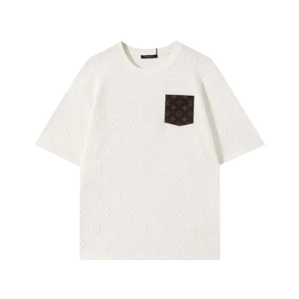 루이비통 남성 화이트 크루넥 반팔티 - Mens White Tshirts - lou0488… - 1