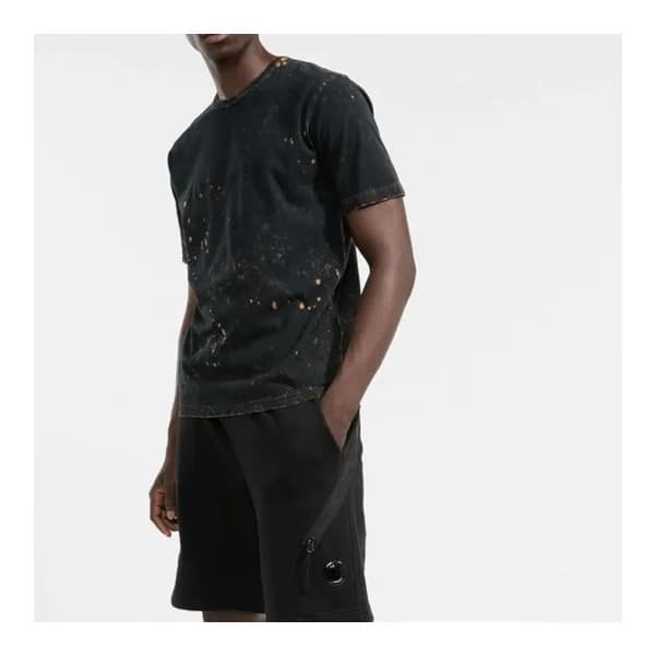스톤아일랜드 남성 블랙 크루넥 반팔티 - Mens Black Tshirts - sto047… - 1