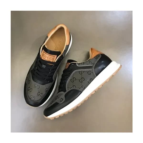 구찌 남성 클래식 블랙 스니커즈- Mens Black Sneakers - guc05082X - 1
