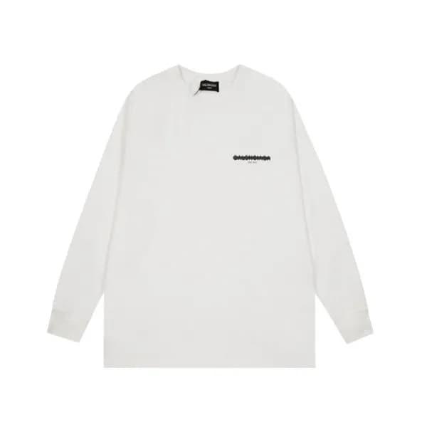 발렌시아가 남성 캐쥬얼 화이트 맨투맨 - Mens White Tshirts - bal016… - 1