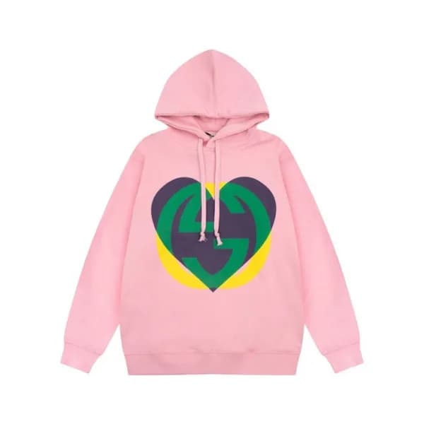 구찌 남/녀 트렌디 핑크 후드티 - Gucci Unisex Pink Hoodie - gu… - 1