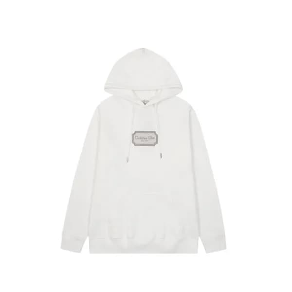 디올 남자 캐쥬얼 화이트 후드티 - Dior Mens White Hoodie - dio02… - 1