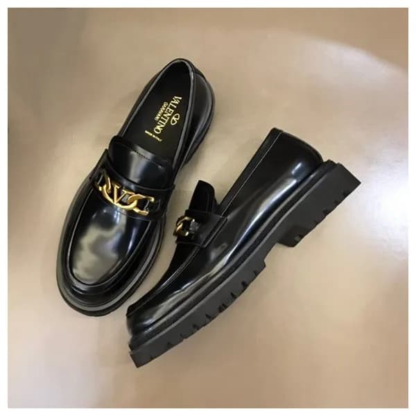 발렌티노 남성 블랙 로퍼 - Valentino Mens Black Loafer - val3… - 1