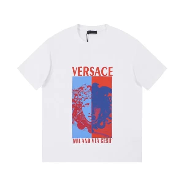 베르사체 남성 화이트 크루넥 반팔티 - Versace Mens White Tshirts -… - 1
