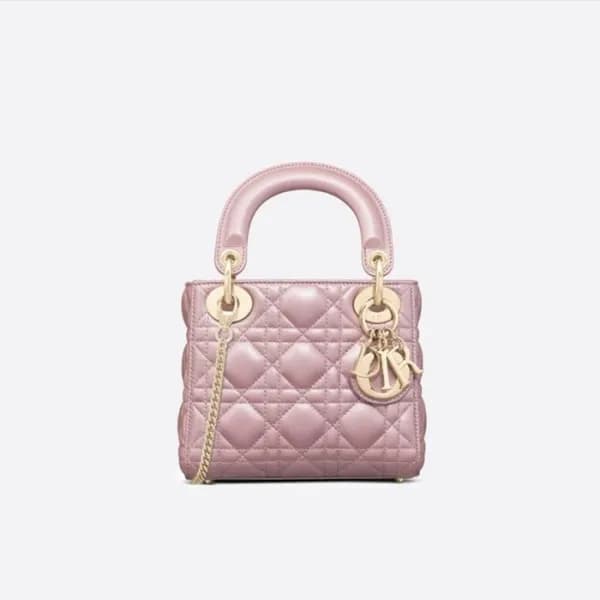 디올 여성 핑크 레이디백 - Dior Womens Pink Lady Bag - di411x - 1