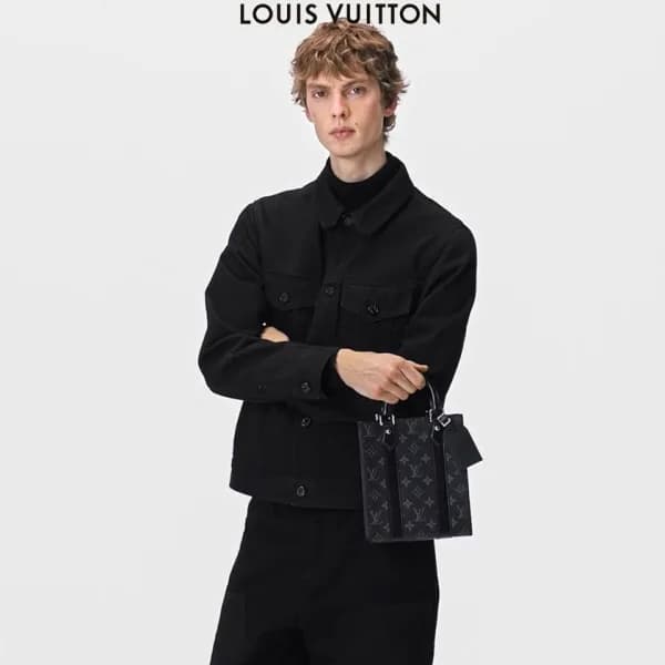 루이비통 남성 블랙 미니 토트백 - Louis Vuitton Mens Black Tote … - 1
