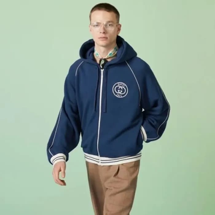 구찌 남성 캐쥬얼 블루 집업 자켓 - Gucci Mens Blue Zipup Jackets… - 1