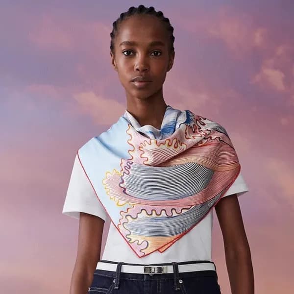 에르메스 여성 핑크 스카프 - Hermes Womens Pink Scarf - he477x - 1