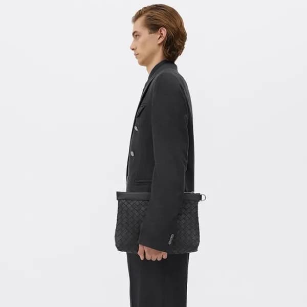 보테가베네타 남성 블랙 클러치 - Bottega Veneta Mens Black Clutc… - 1