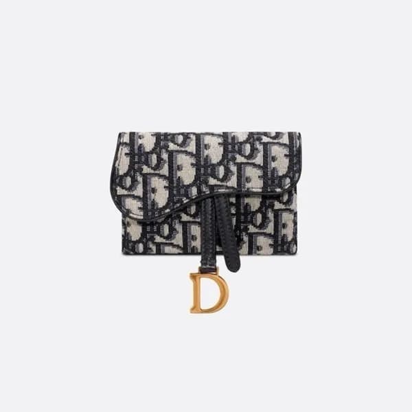 디올 여성 오블리크 체인 카드 지갑 - Dior Womens Oblique Card Wal… - 1