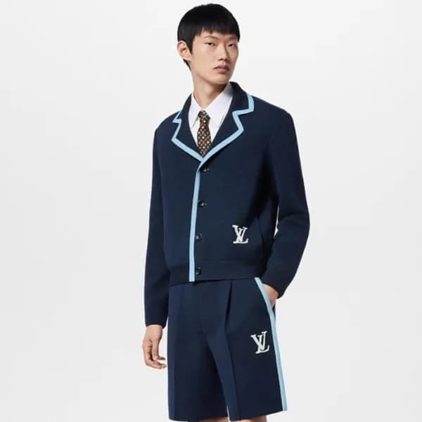 루이비통 남성 블루 가디건 - Louis vuitton Mens Blue Cardigan … - 1