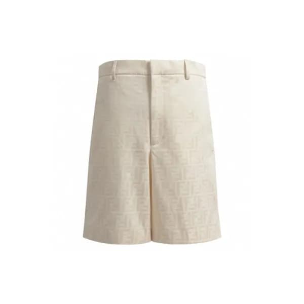 펜디 남성 베이지 반바지 - Fendi Mens Beige Half-pants - fec9… - 1