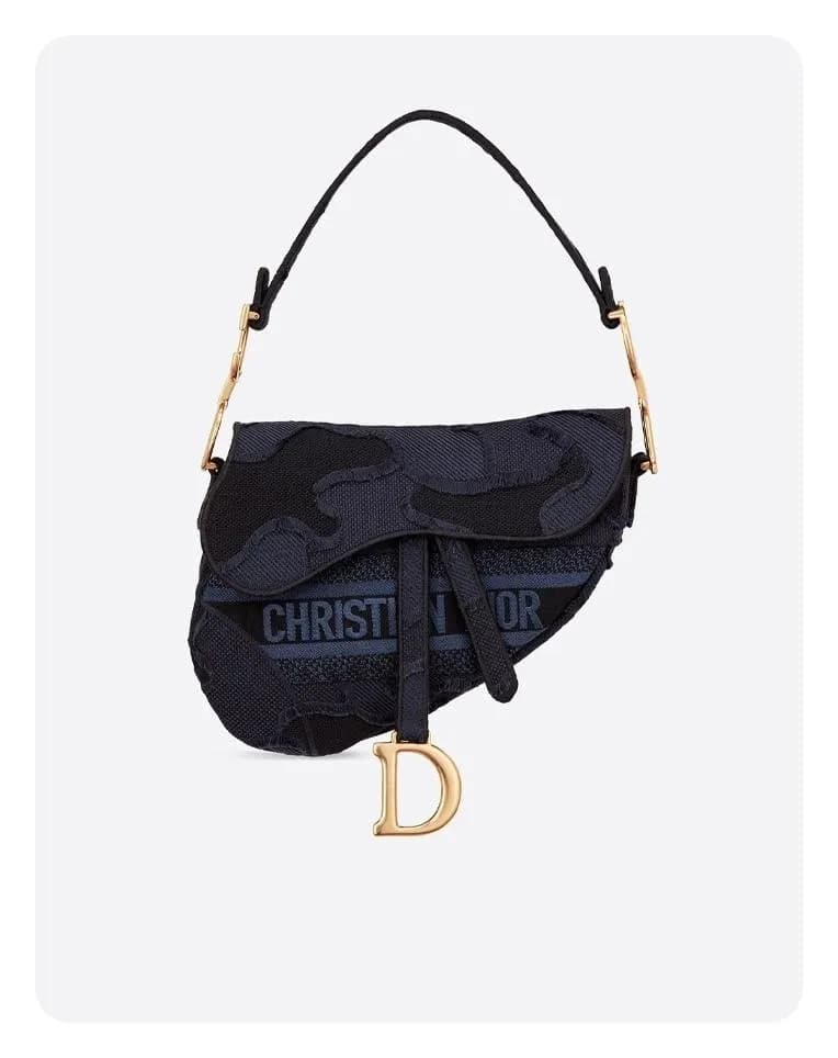 디올 카모 플라쥬 캔버스 새들 백 - Dior Camouflage Canvas Saddle… - 1