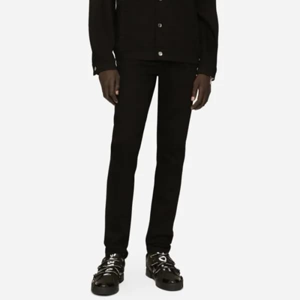 돌체앤가바나 남성 블랙 청바지 - Dolce&Gabbana Mens Black Jeans … - 1