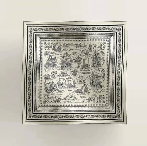에르메스 여성 실크 스카프 - Hermes Womens Silk Scarf - acc262… - 1