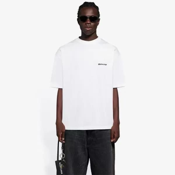 발렌시아가 남성 라운드 반팔 티셔츠 - Balenciaga Mens Round Tshirt… - 1