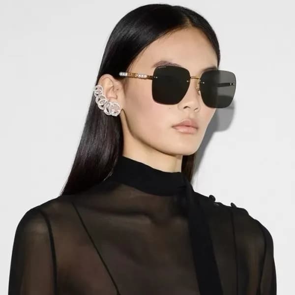 구찌 여성 프리미엄 메탈 프레임 선글라스 - Gucci Womens Premium Meta… - 1