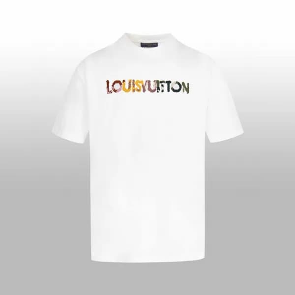 루이비통 남성 라운드 반팔 티셔츠 - Louis vuitton Mens Round Tshi… - 1