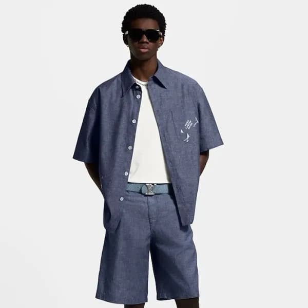 루이비통 남성 반팔 셔츠 - Louis vuitton Mens Polo Shirts - l… - 1