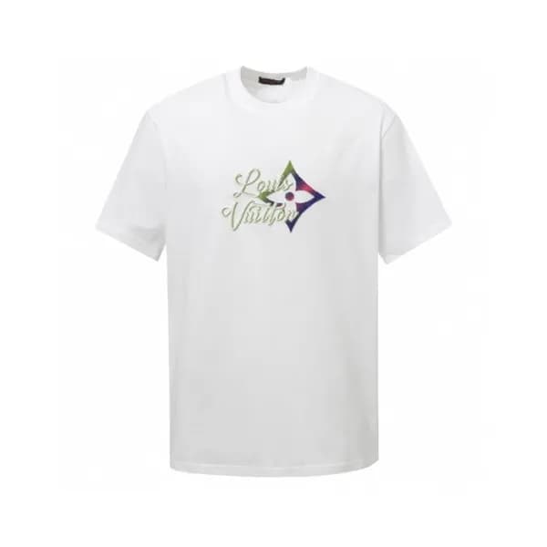 루이비통 남성 라운드 반팔 티셔츠 - Louis vuitton Mens Round Tshi… - 1