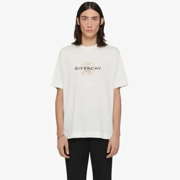 지방시 남성 라운드 반팔티 - Givenchy Mens Round Tshirt - gic7… - 1