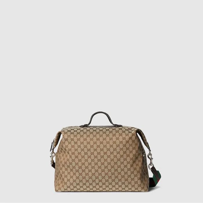 구찌 남성 GG 캔버스 미디엄 더플백 - Gucci Mens GG Canvas Medium… - 1