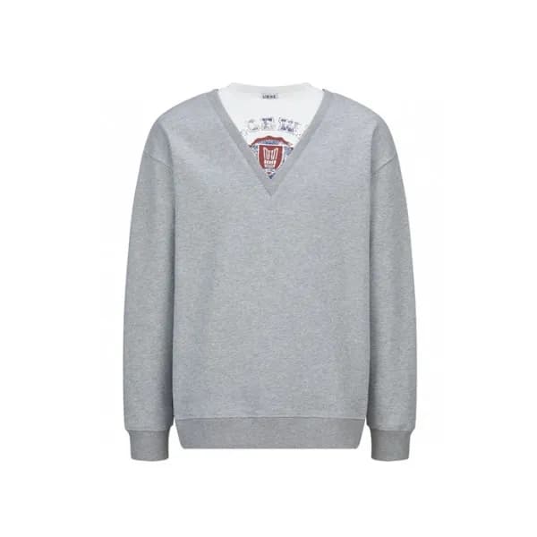 로에베 남성 라운드 긴팔티 - Loewe Mens Round Tshirt - loc8115… - 1
