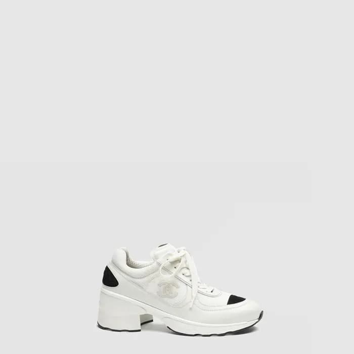 샤넬 여성 레더 스니커즈 - Chanel Womens Leather Sneakers - c… - 1