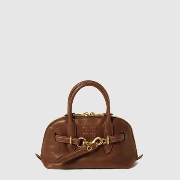 미우미우 여성 아방뛰르 나파 가죽 탑 핸들 백 - Miumiu Womens Avanture… - 1