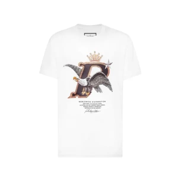 필립플레인 남성 라운드 반팔티 - Philipp-plein Mens Round Tshirt… - 1