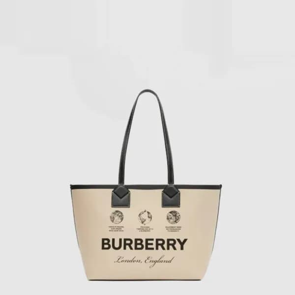 버버리 여성 리버시블 스몰 토트 백 - Burberry Womens Reversible S… - 1