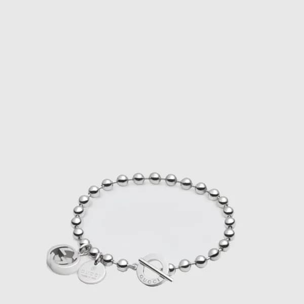 구찌 남/녀 GG 마몽 자개 팔찌 - Gucci Unisex GG Marmont Pearl… - 1