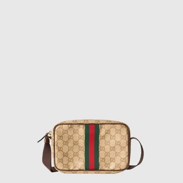 구찌 남성 GG 웹 미니백 - Gucci Mens GG Web Mini Bag - gub1… - 1