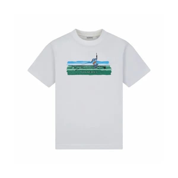 버버리 남성 라운드 반팔 티셔츠 - Burberry Mens Round Tshirt - b… - 1