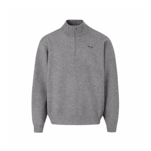 미우미우 남성 지퍼 니트웨어 - Miumiu Mens Zipper Knitwear - mic16750x - 1