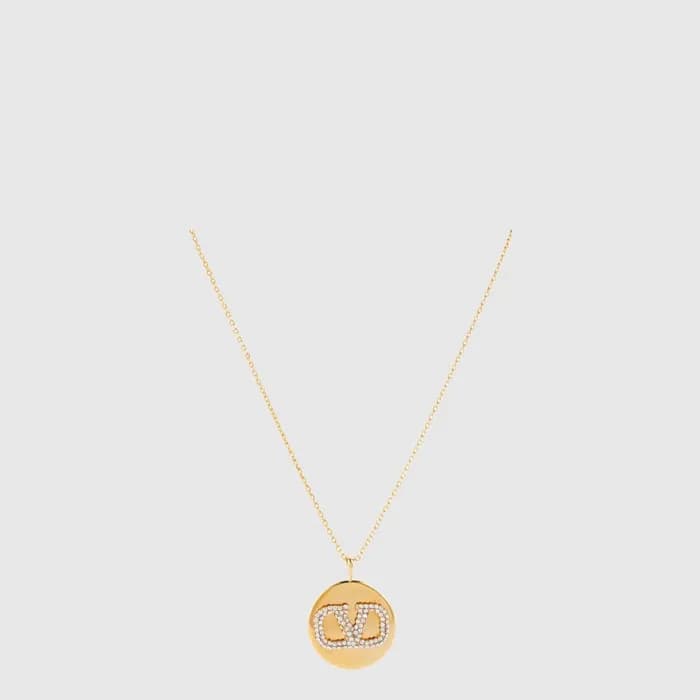 발렌티노 여성 브이로고 네크리스 - Valentino Womens V-logo Necklace - acc10430x - 1
