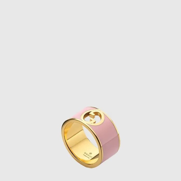 구찌 여성 블론디 와이드 에나멜 링 - Gucci Womens Blondie Wide Enamel Ring - acc10829x - 1
